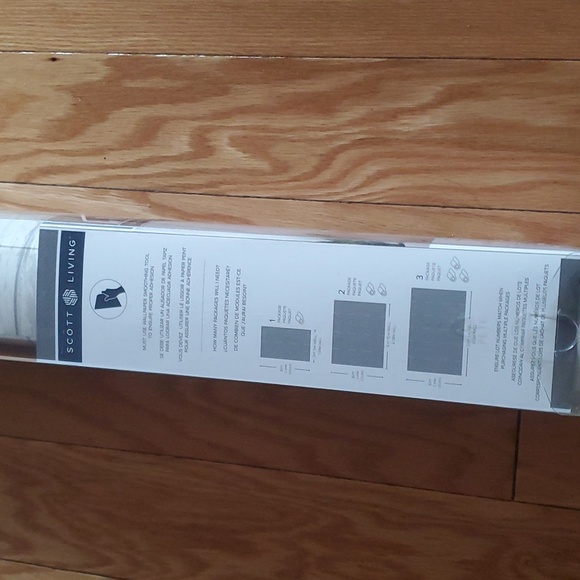 Drew & Jonathan Scott Home Living self adhesive wallpaper NIB brixton plankwhite - Picture 6 of 13